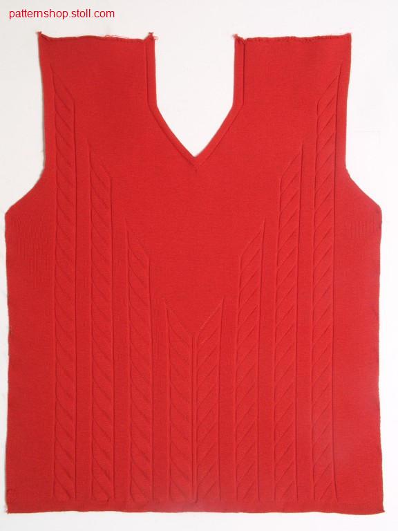 FF-front in RR with drop stitch / FF-Vorderteil in RR mit Nadelzug