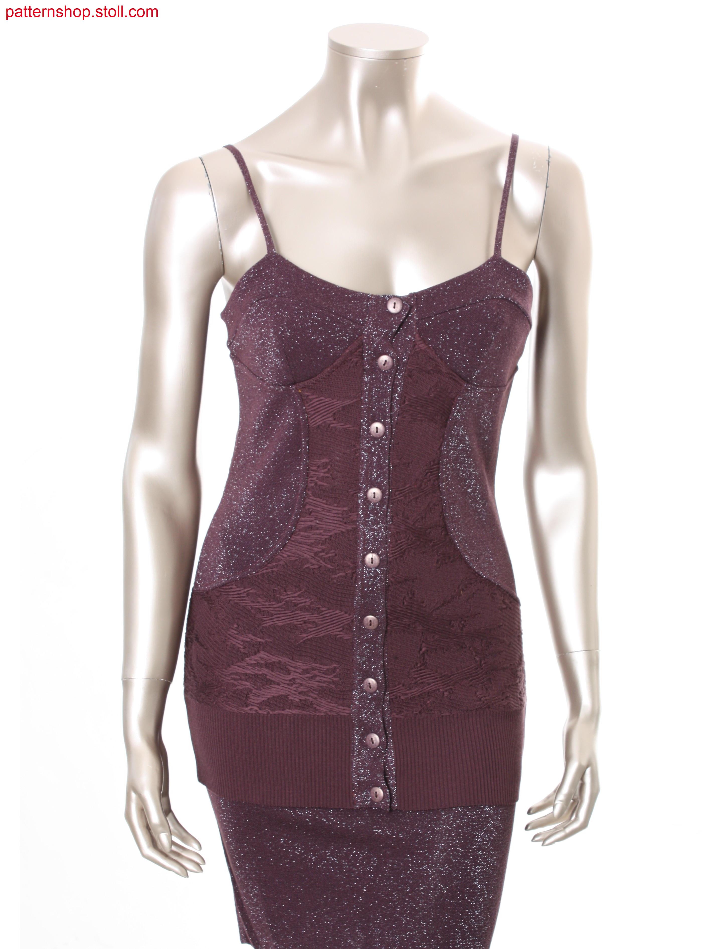 Cut and sew spaghetti strap top / Spaghettitr