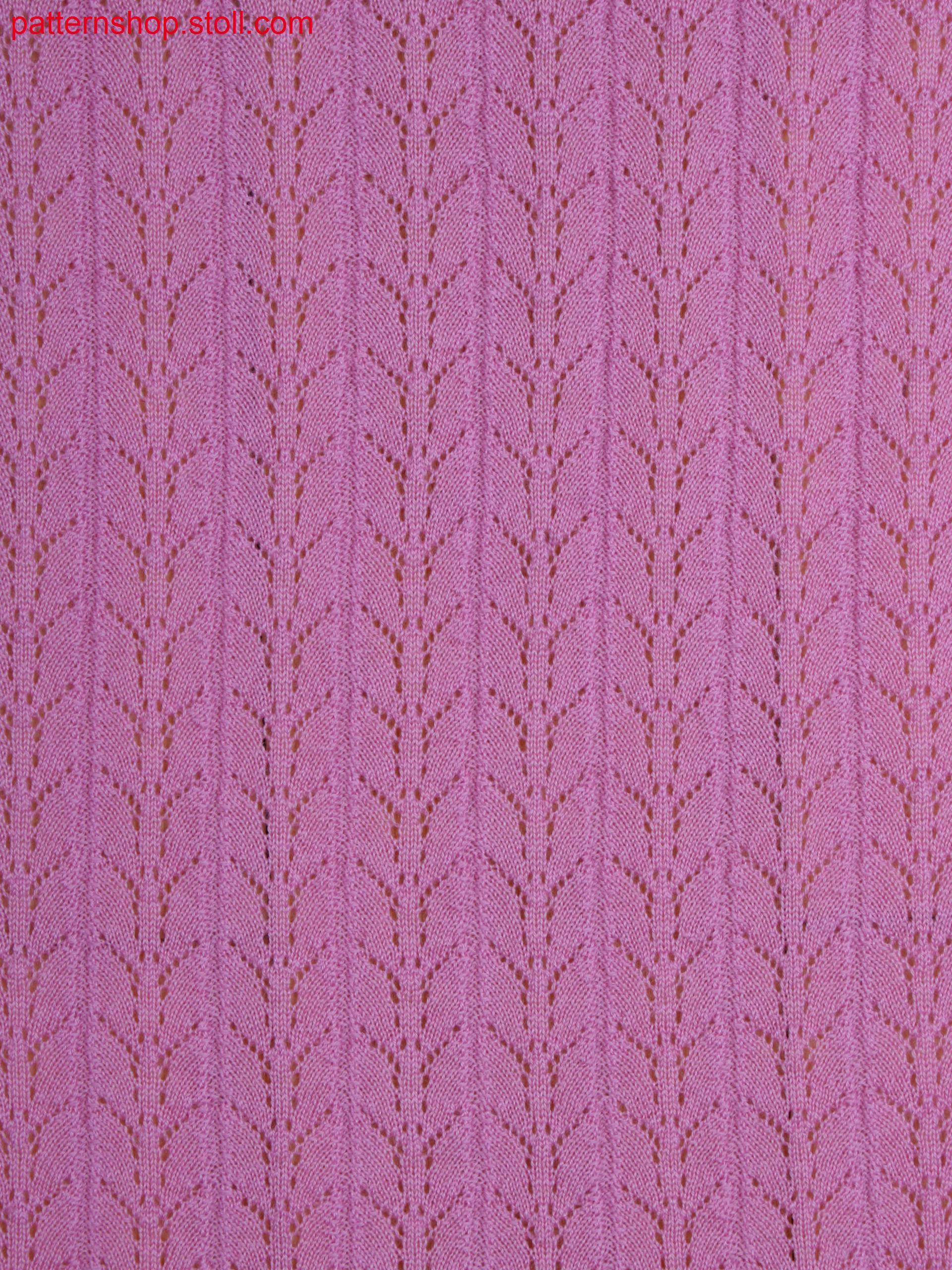 leaf motif by pointelle