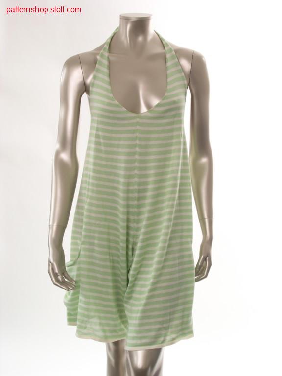 Jersey neck-holder pantdress with pockets / Rechts-Links Neckholderhosenkleid mit Taschen