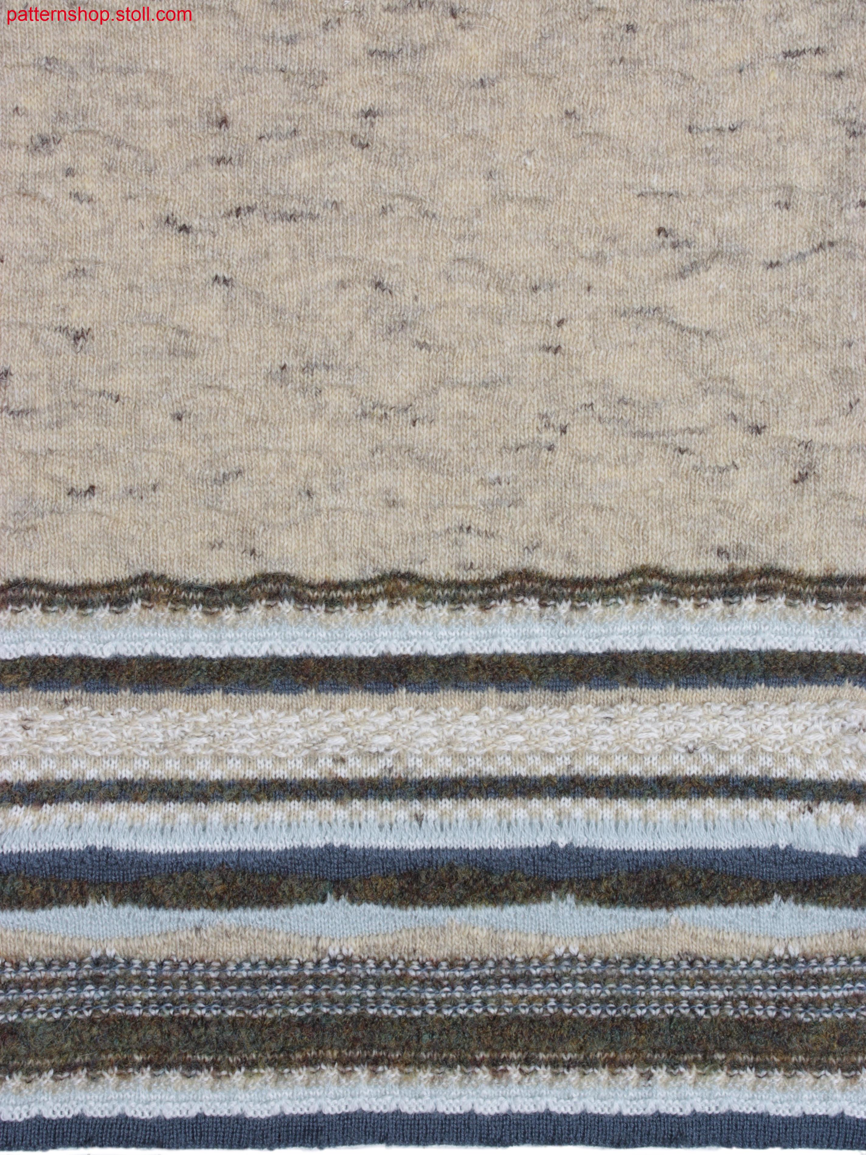 Swatch with different structured stripes / Musterausschnitt mit verschiedenen Strukturringel