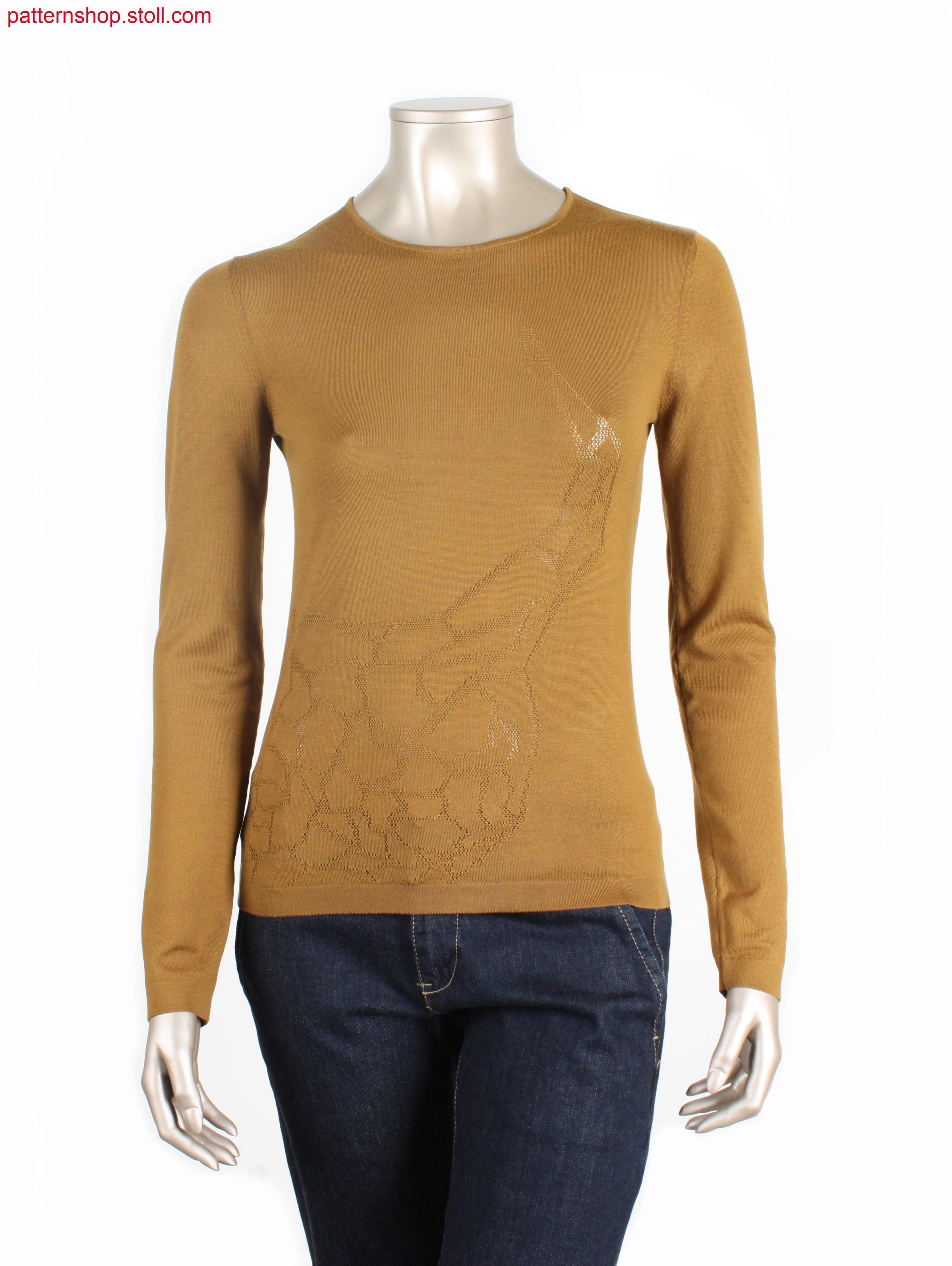 Fully Fashion pullover with leopard skin motif / Fully Fashion Pullover mit Leopardenfell-Motiv