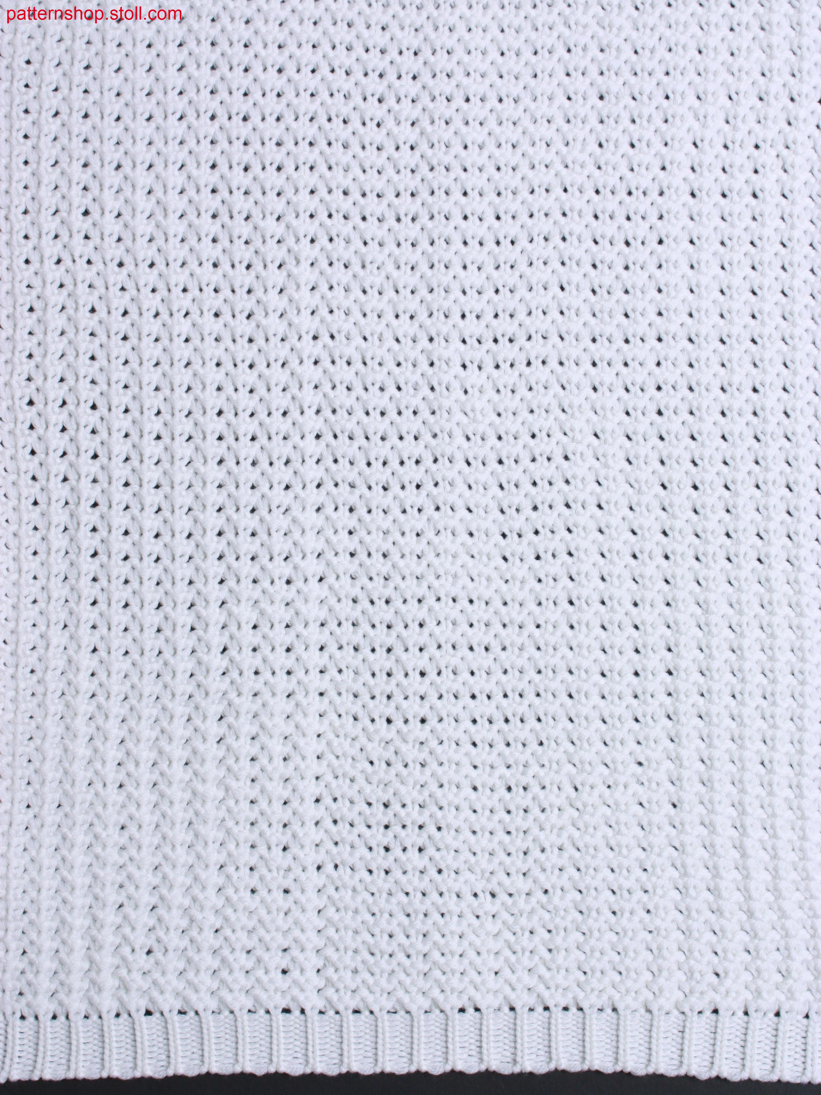 Structured pattern with tuck stitch in 1x1 technique / Fang-Strukturgestrick in 1x1 Technik