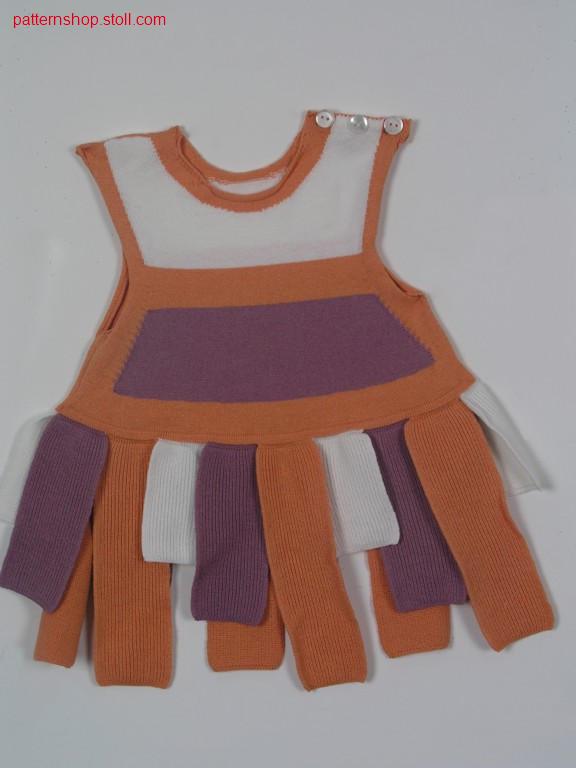 Sleeveless FF-Intarsia children's dress /