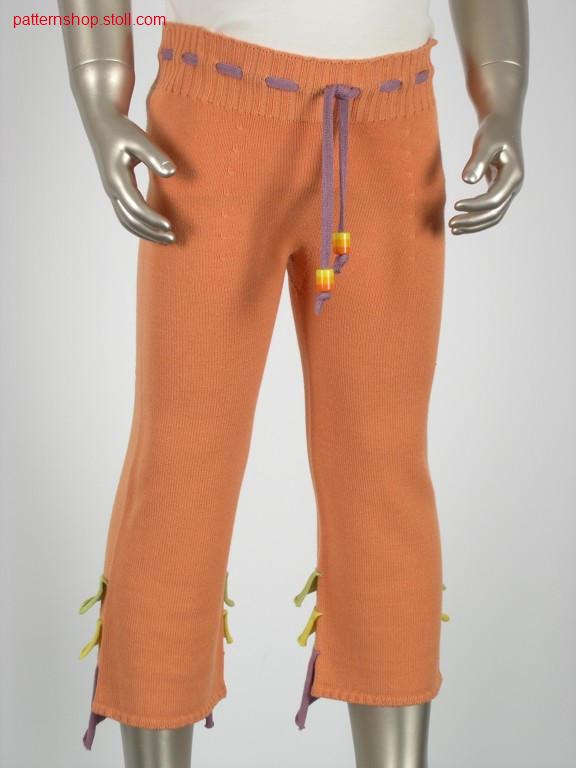 Children's trousers with wave-like applications / Kinderhosemit wellenartigen Applikationen
