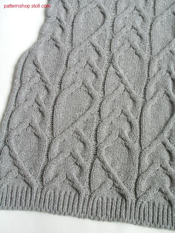 Fully Fashion front piece with cable pattern / Fully FashionVorderteil Zopfflechtmuster