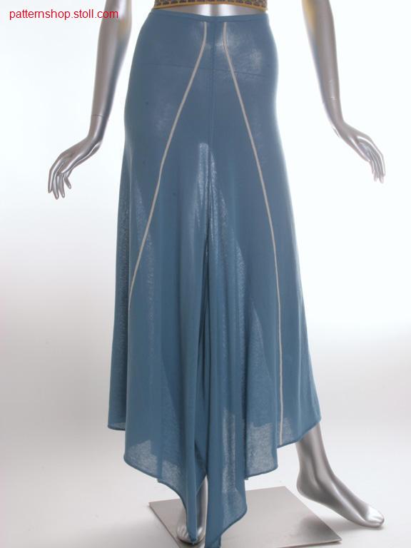 Long Fully Fashion-intarsia tail skirt / Langer Fully Fashion-Intarsia Zipfelrock