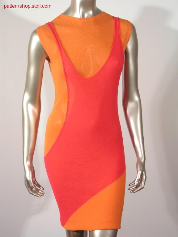 Jersey dress with 2 layers in one another / Rechts-Links Kleid mit 2 Lagen ineinander